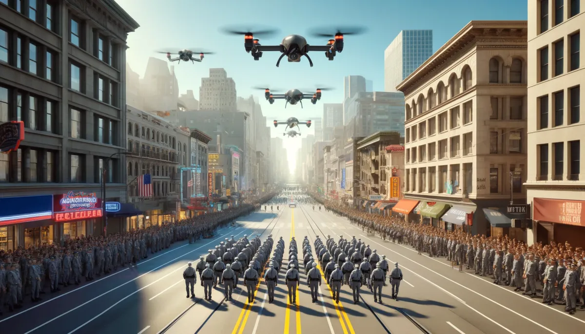 AI-generated image of Balaji Srinivasan's "Gray Pride Parade"